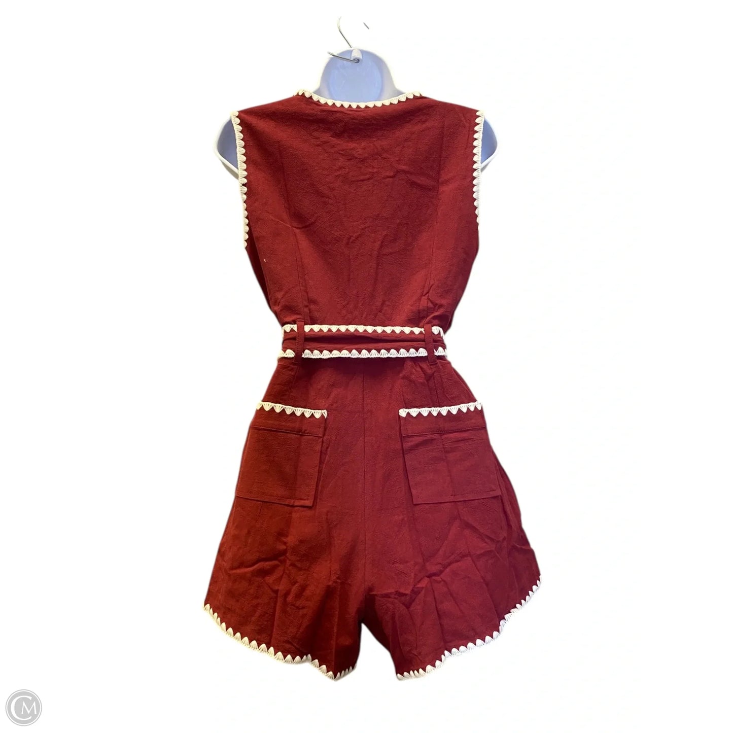 Dress Casual Midi By Tcec In Maroon, Size: L