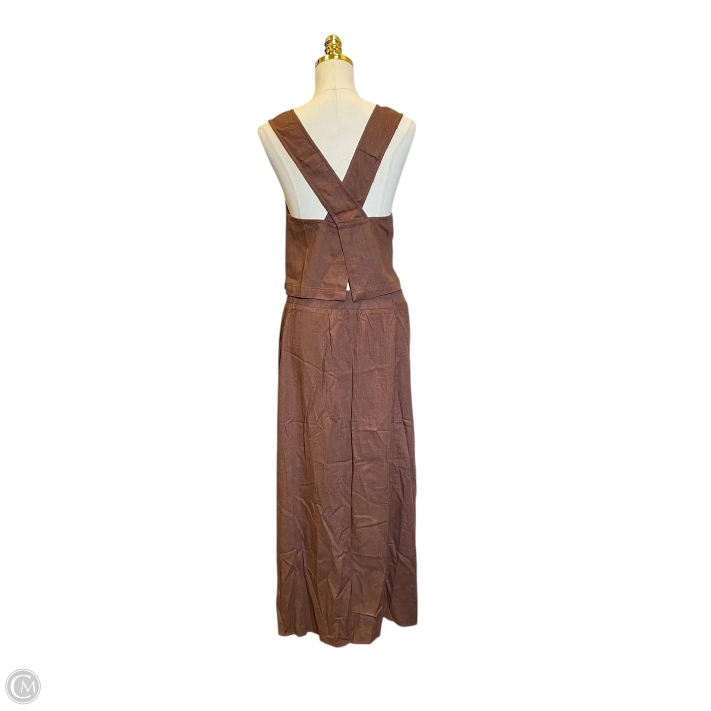 Skirt Set 2pc By Hyfve In Brown, Size: L