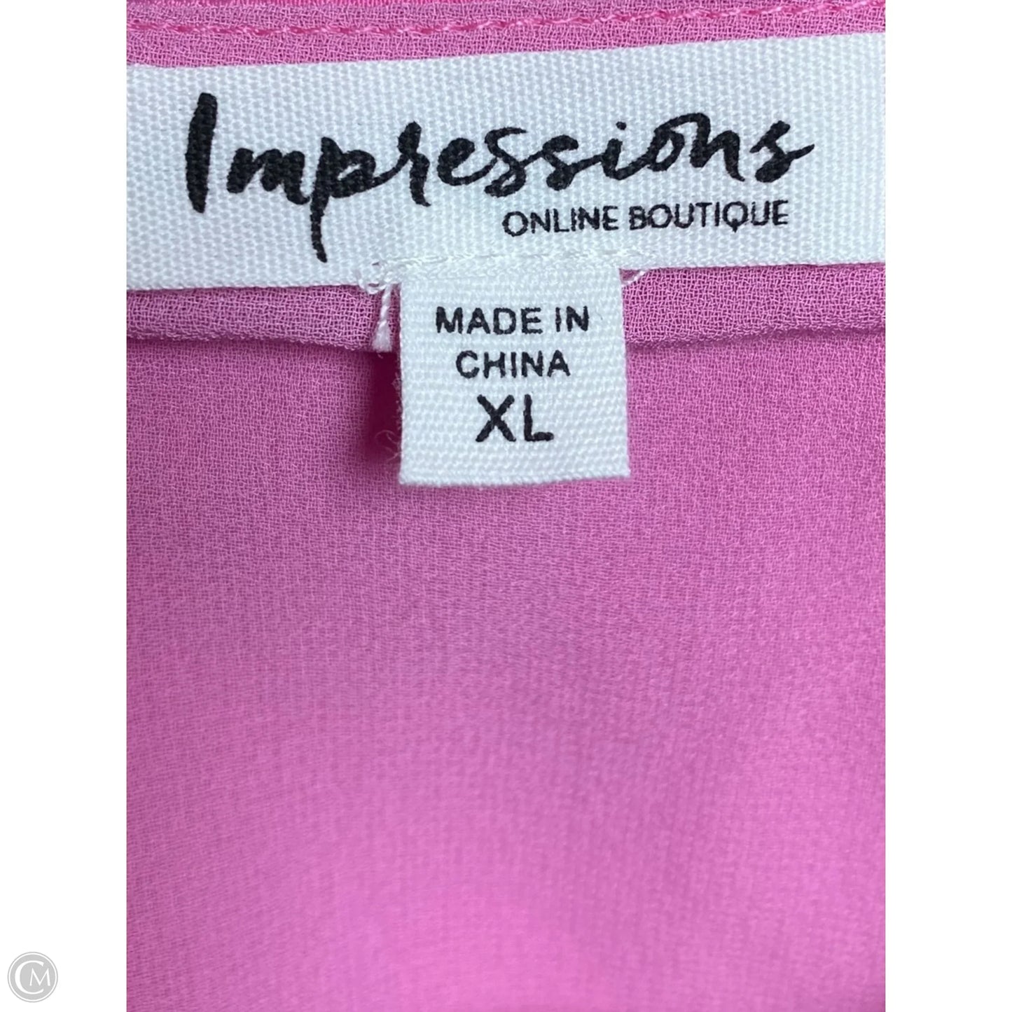 Dress Casual Midi By Impressions In Pink, Size: Xl