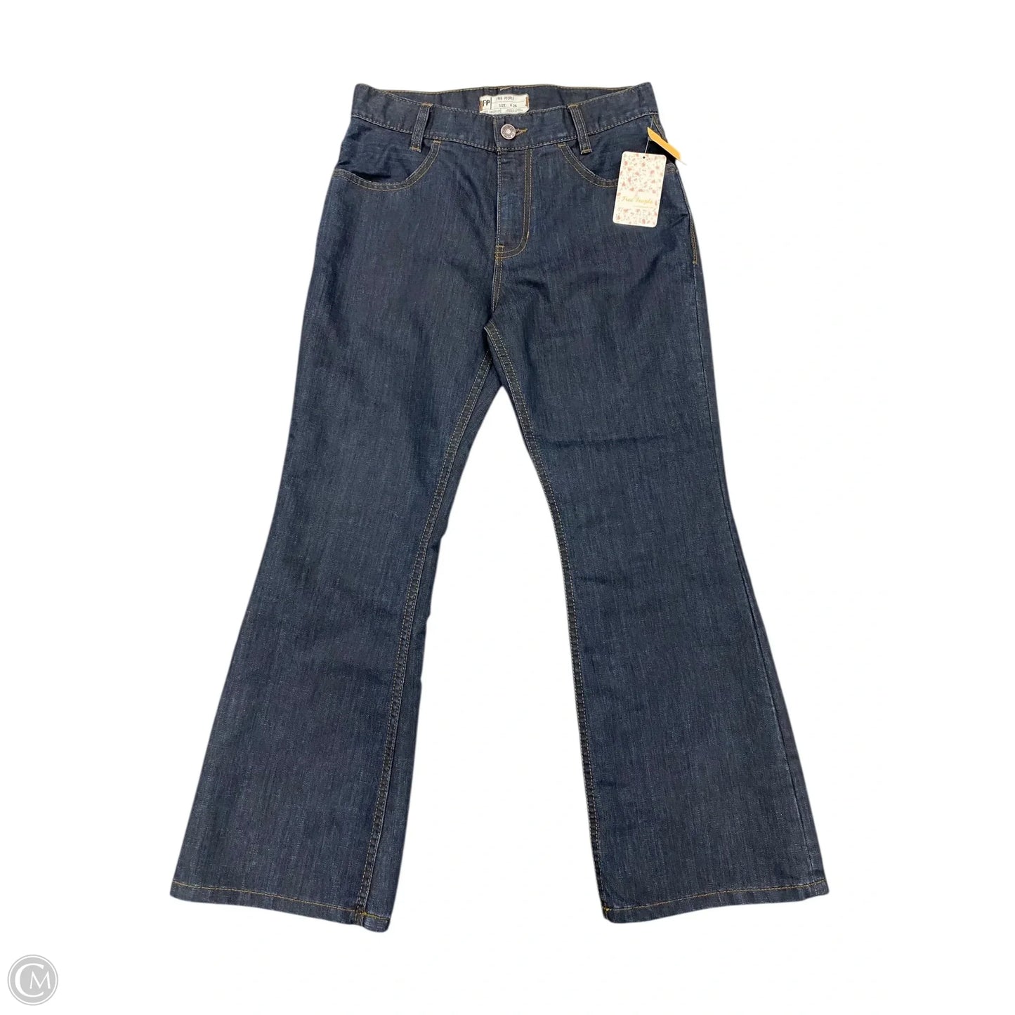 Jeans Boot Cut By Free People In Blue Denim, Size: 2