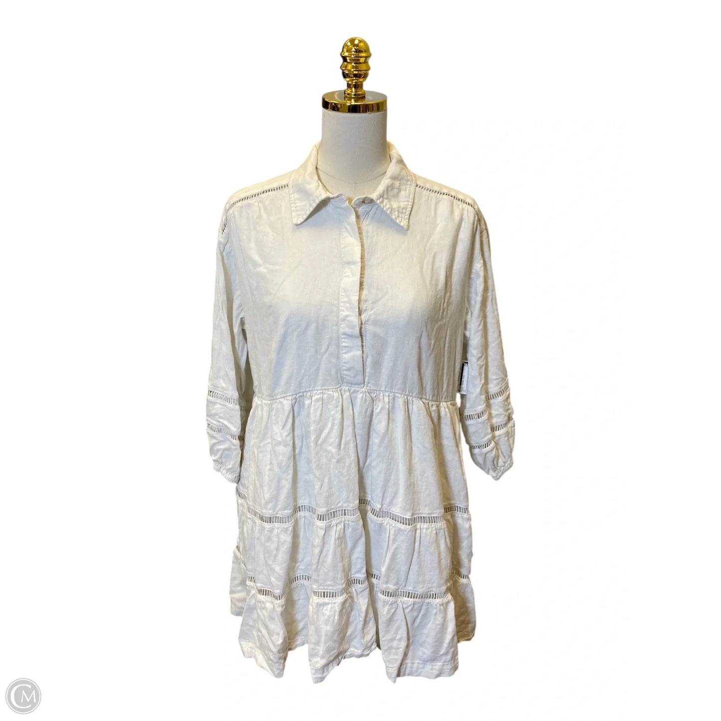 Dress Casual Midi By Maeve In White, Size: Mp