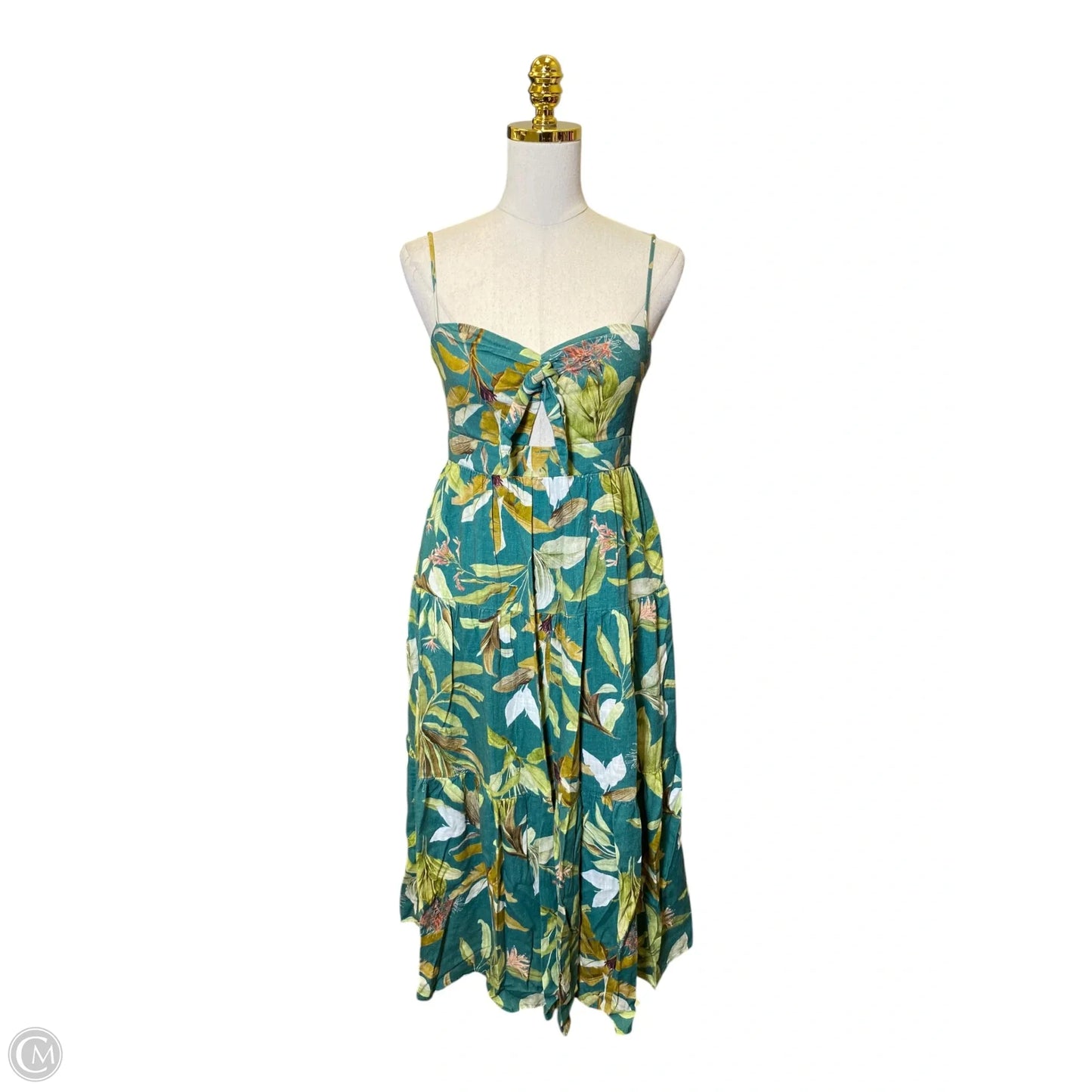 Dress Casual Midi By Clothes Mentor In Green, Size: S