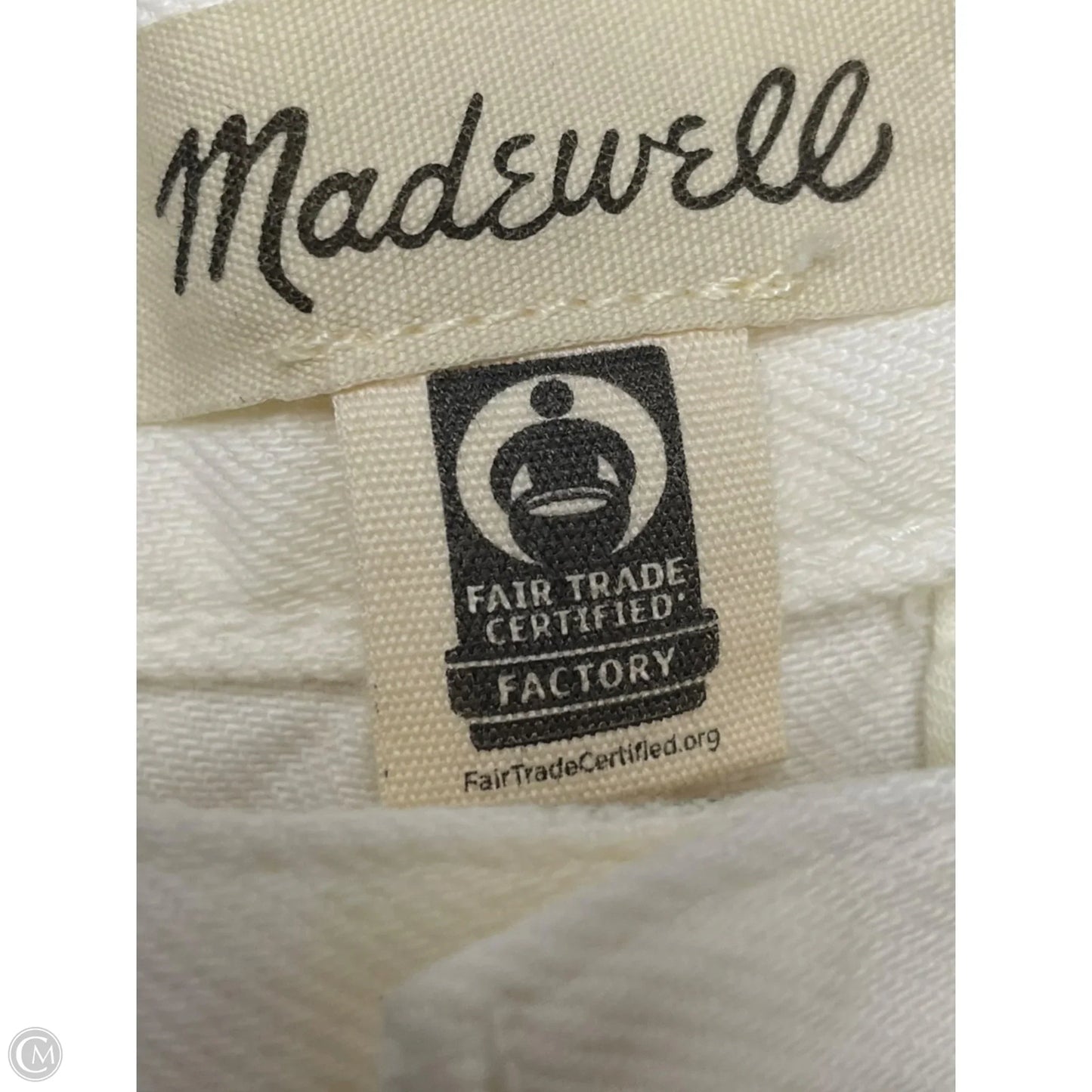 Jeans Wide Leg By Madewell In Cream, Size: 6