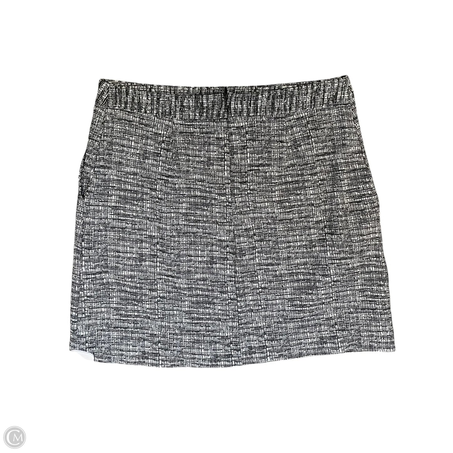 Skirt Midi By Banana Republic In Black & White, Size: L