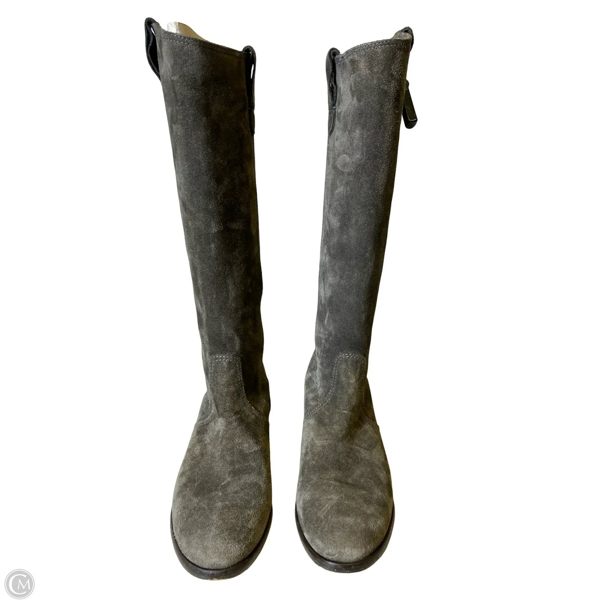 Boots Ankle Flats By LOCKHARTE In Grey, Size: 8