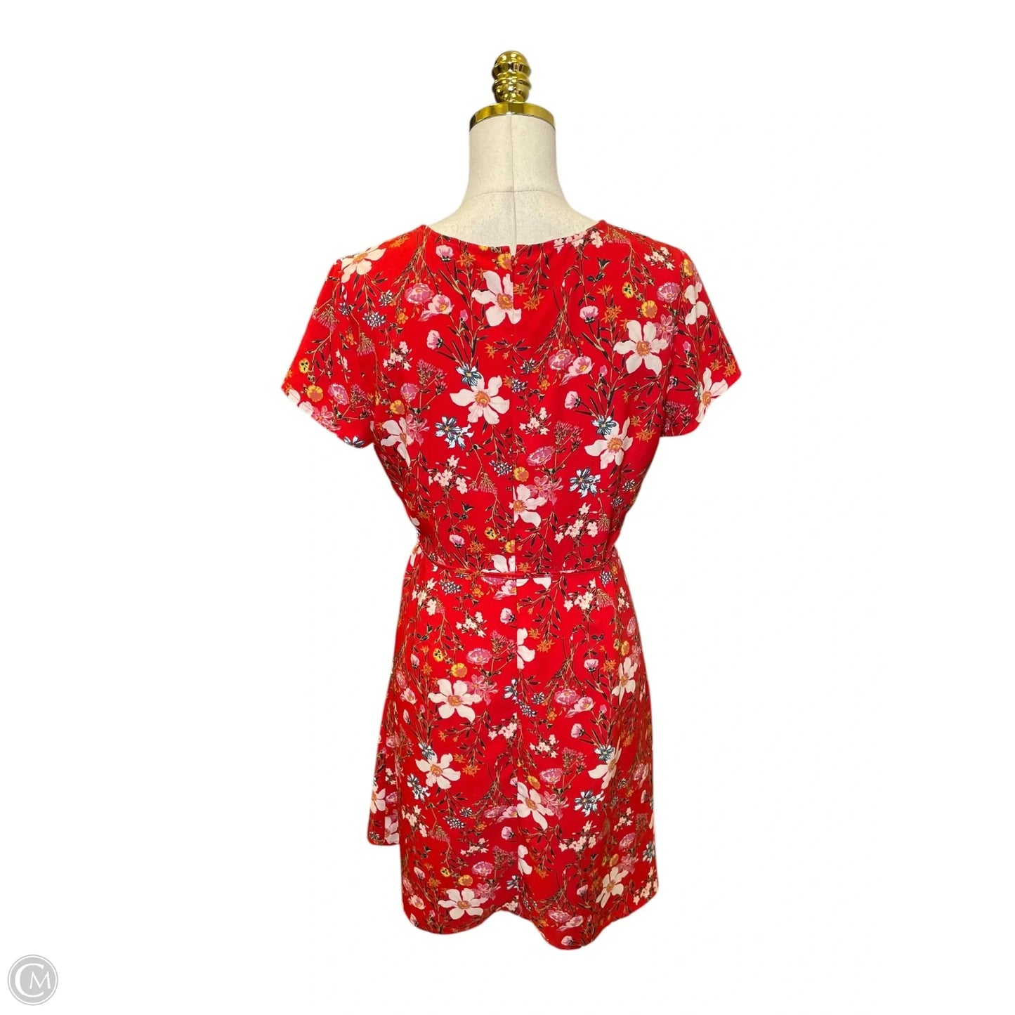 Dress Casual Midi By Loft In Floral Print, Size: 6