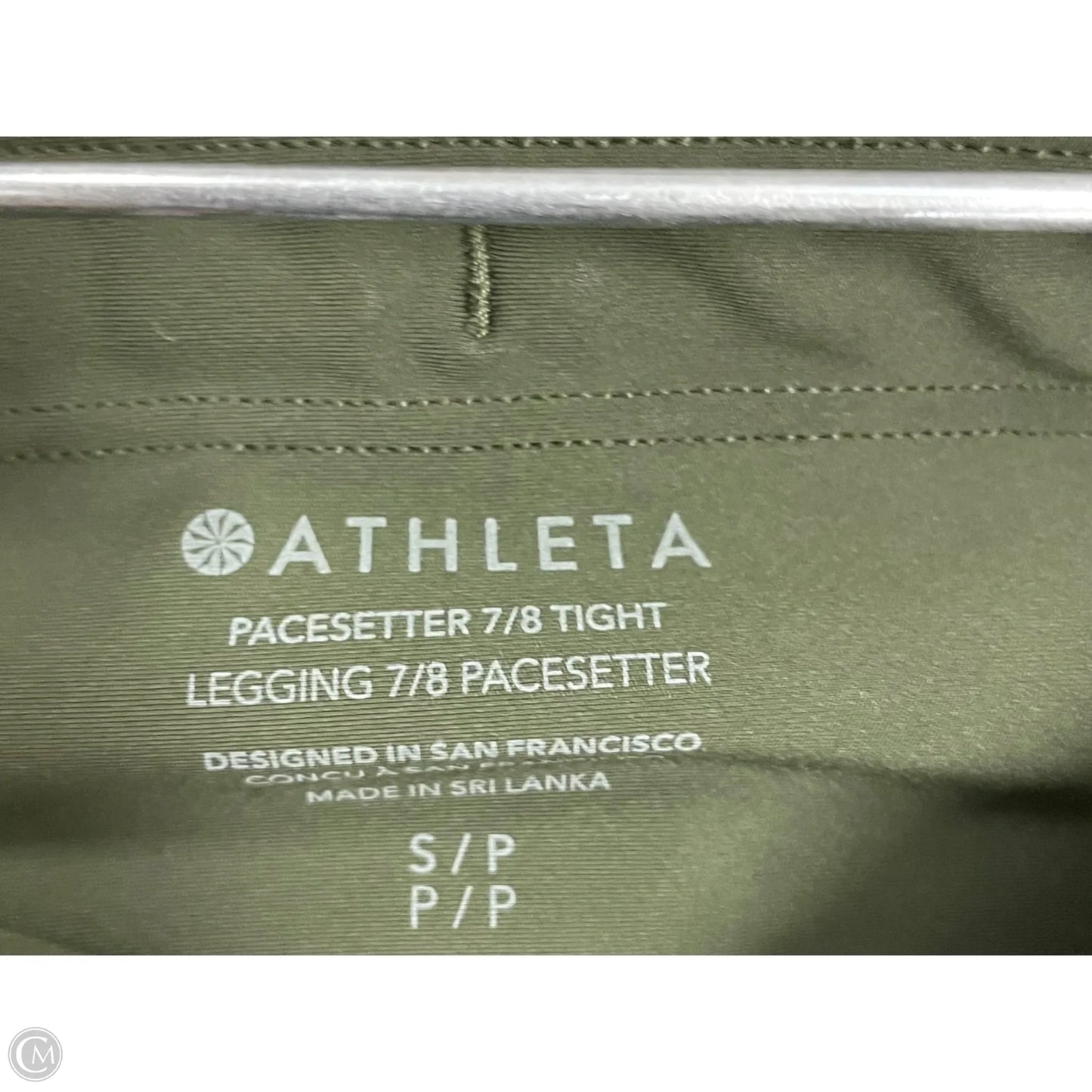 Athletic Leggings By Athleta In Green, Size: S
