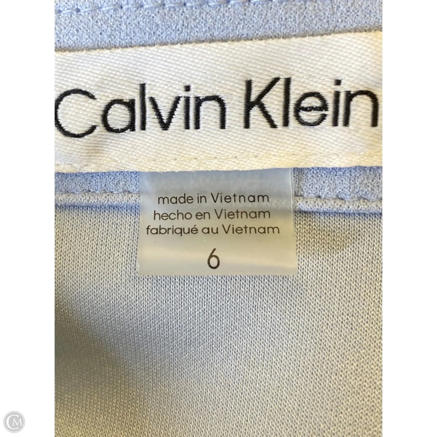Dress Casual Maxi By Calvin Klein In Blue, Size: 6