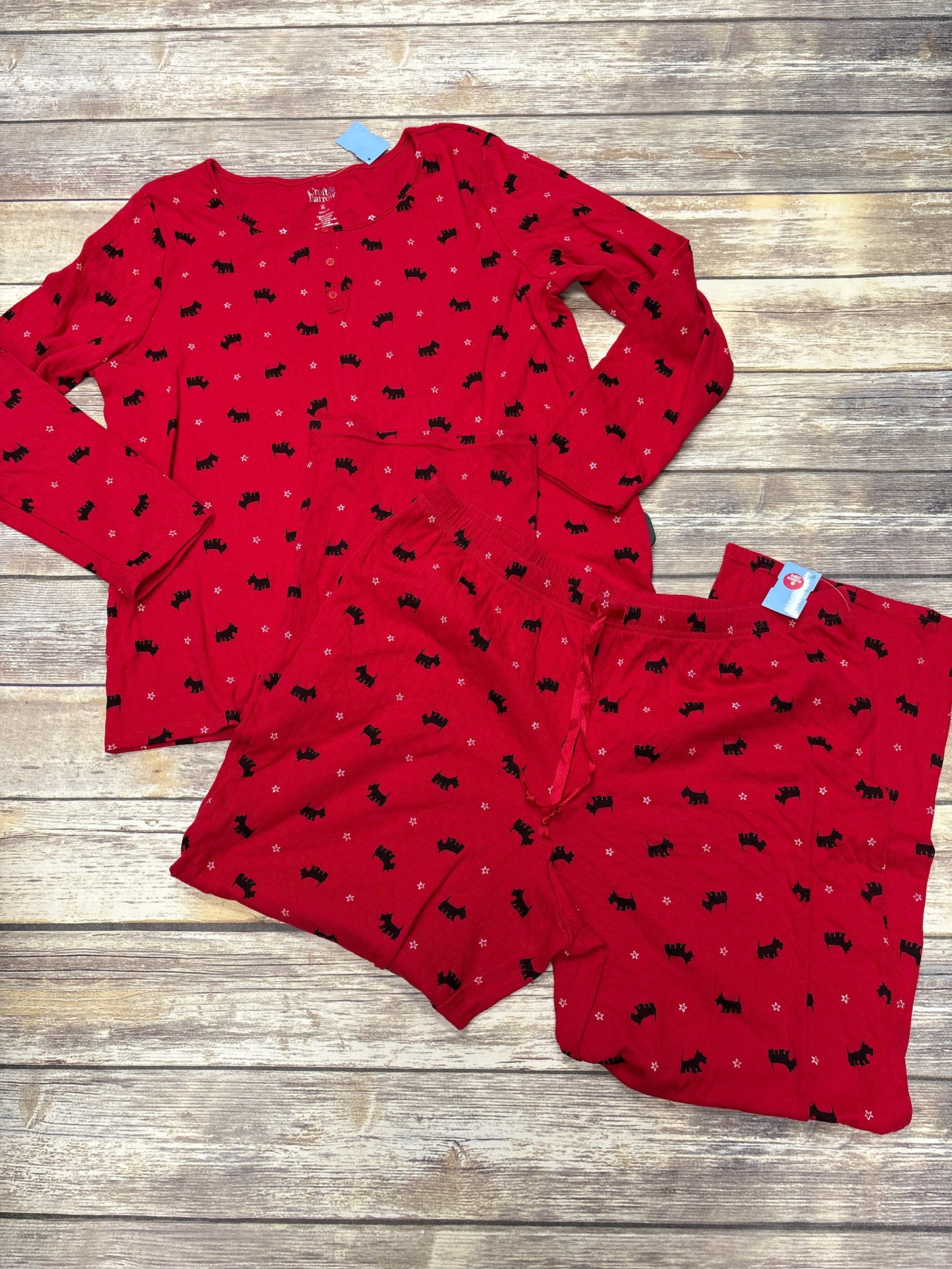 Pajamas 2pc By Croft And Barrow In Red, Size: Xl