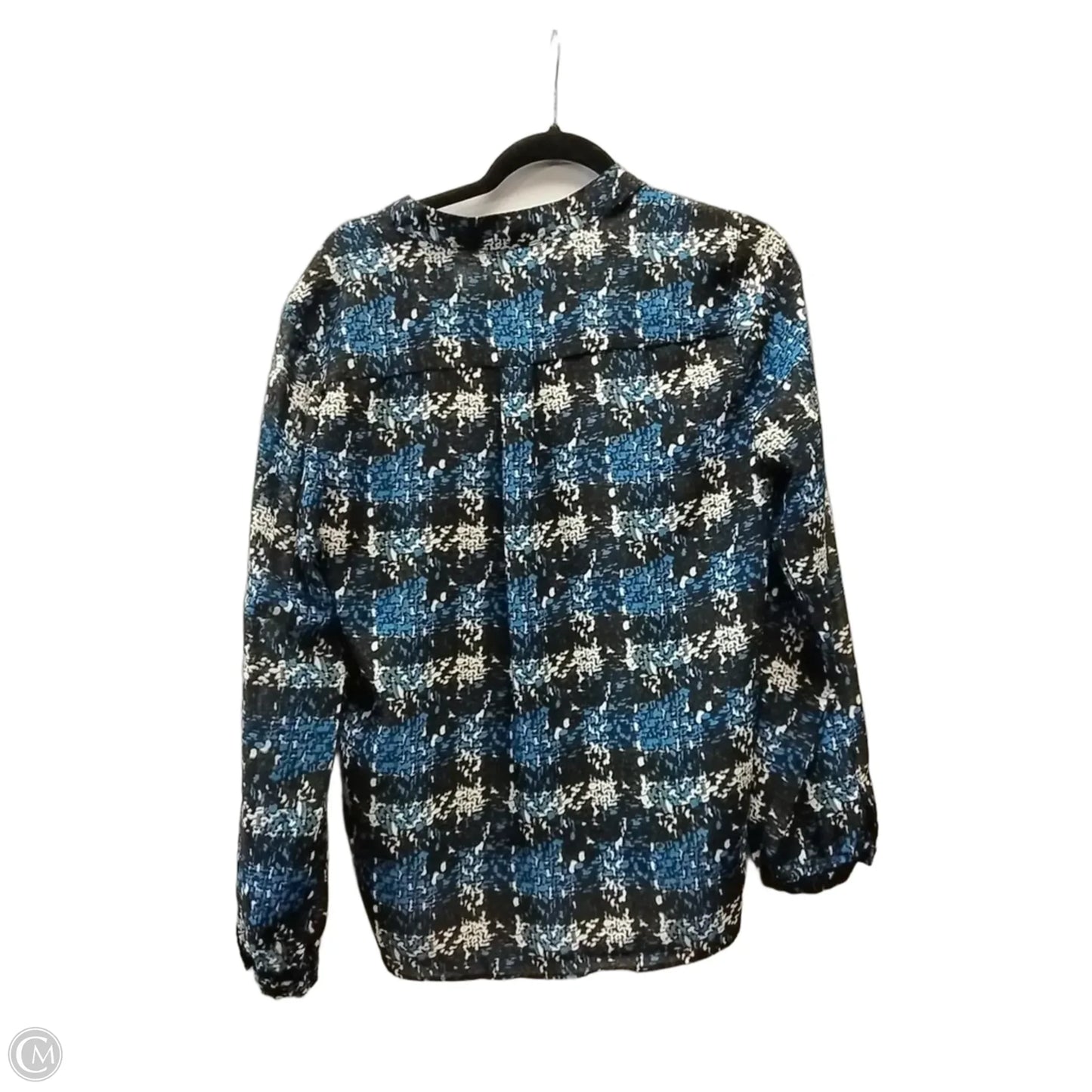 Blouse Long Sleeve By Nycc In Geometric Pattern, Size: S