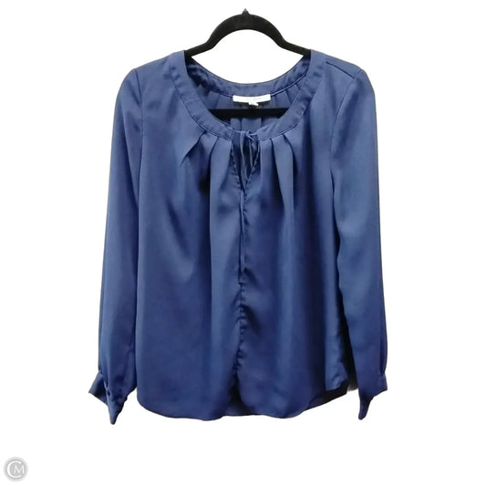 Blouse Long Sleeve By Daniel Rainn In Blue, Size: M