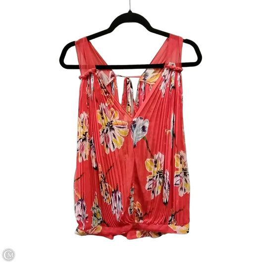Blouse Sleeveless By Free People In Floral Print, Size: S