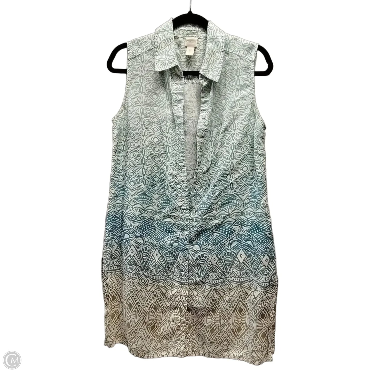 Dress Casual Short By Chicos In Geometric Pattern, Size: S