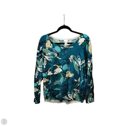 Sweater By Chicos In Blue, Size: M