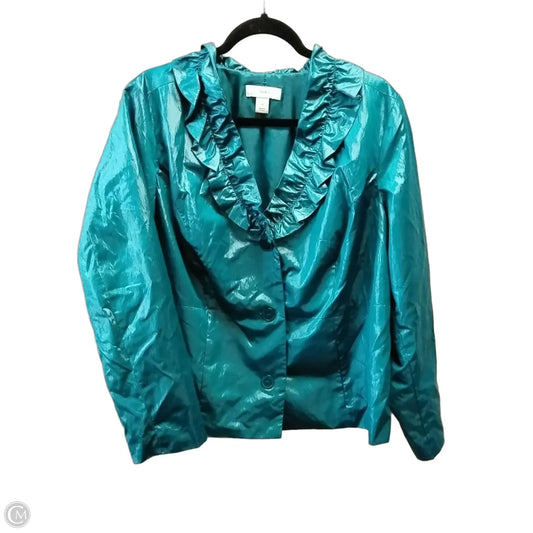 Jacket Other By Cj Banks In Teal, Size: 1x