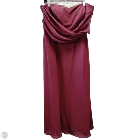 Dress Party Long By Clothes Mentor In Purple, Size: 18