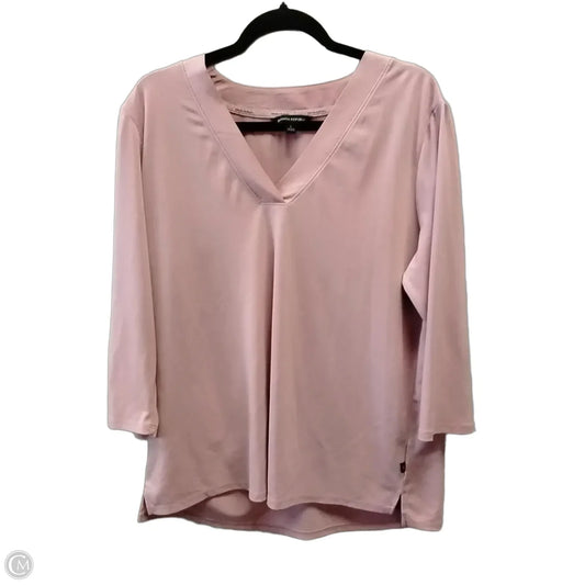 Blouse Long Sleeve By Banana Republic In Purple, Size: L