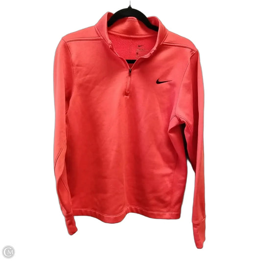 Athletic Sweatshirt Collar By Nike In Red, Size: Xl