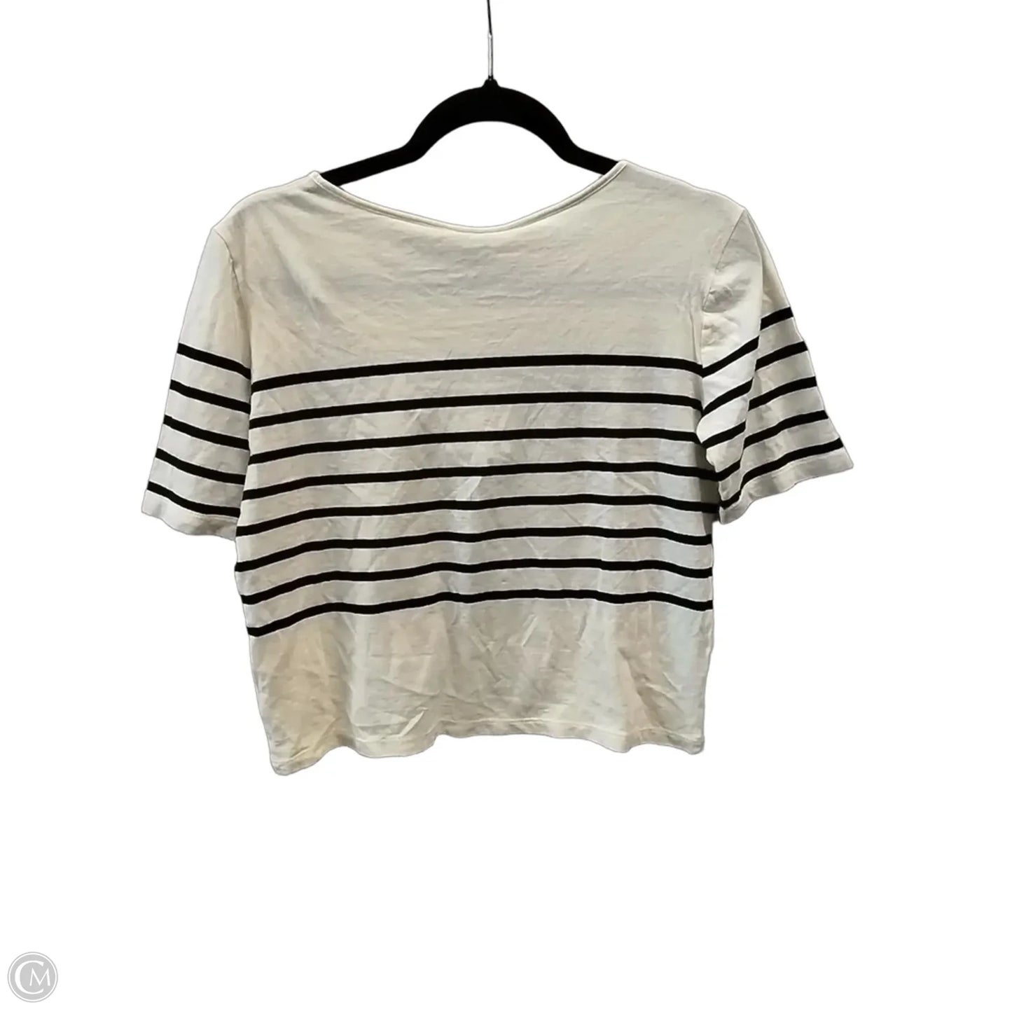 Top Short Sleeve By Kule In Striped Pattern, Size: S