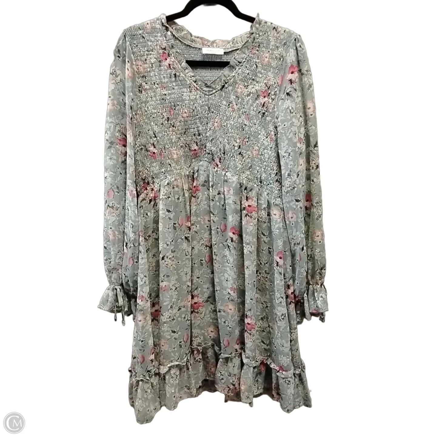 Dress Casual Midi By Chicsoul In Green, Size: 1x