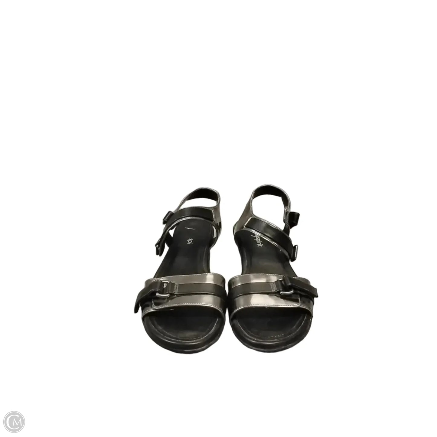 Sandals Flats By Easy Spirit In Silver, Size: 7.5