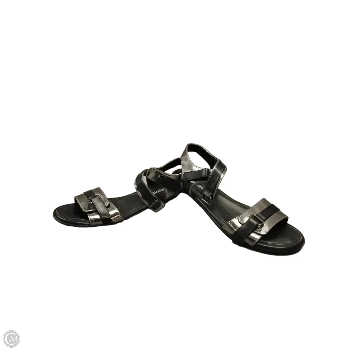 Sandals Flats By Easy Spirit In Silver, Size: 7.5