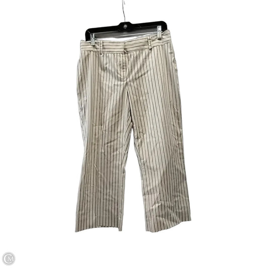 Pants Cropped By Context In Striped Pattern, Size: 10