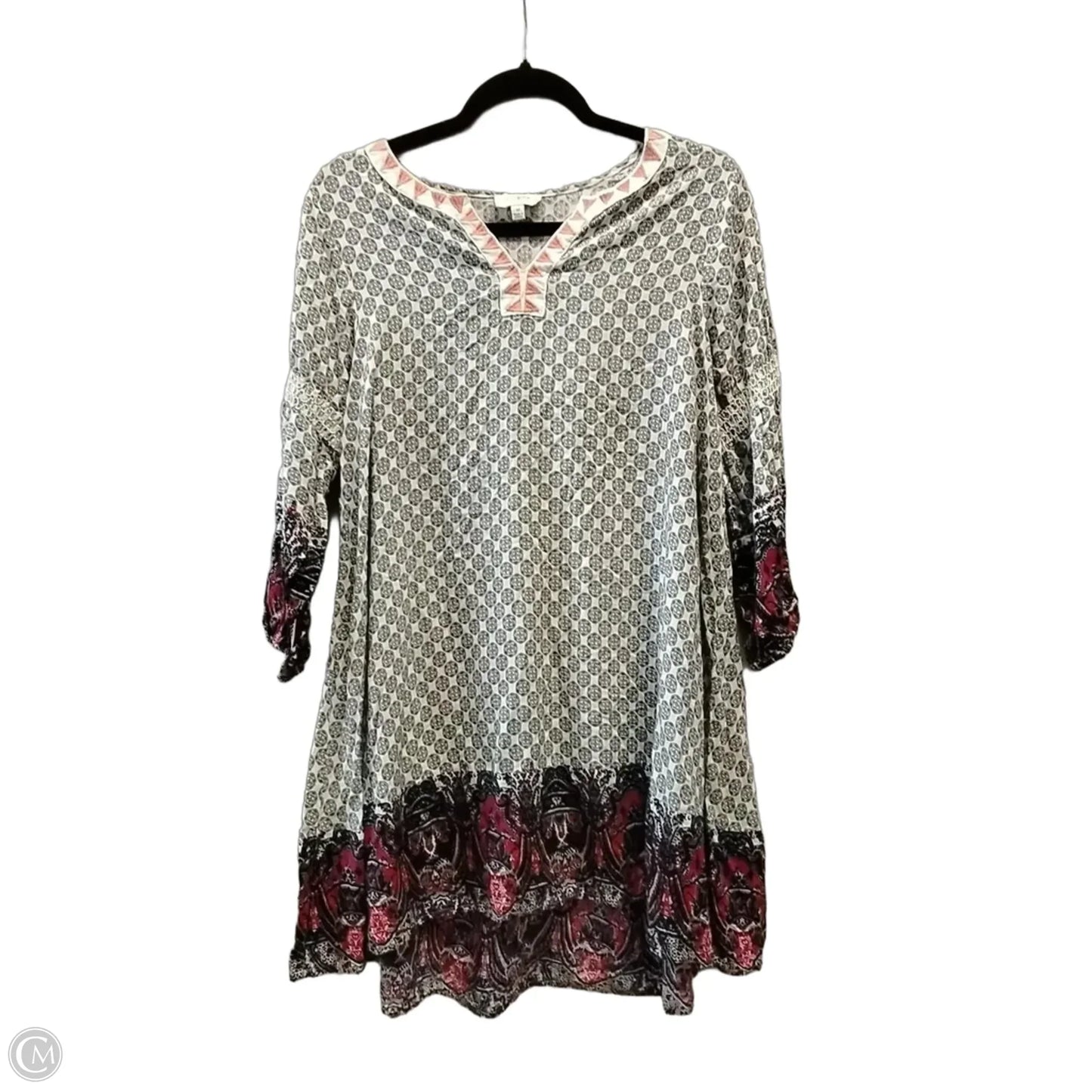 Blouse Long Sleeve By Umgee In Geometric Pattern, Size: M