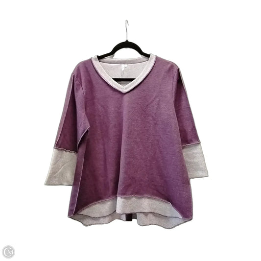 Sweatshirt Crewneck By Lulu B In Purple, Size: M