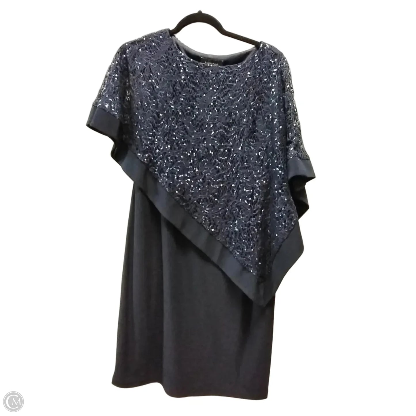 Dress Party Midi By R And M Richards In Navy, Size: 10p