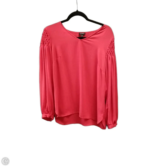 Blouse Long Sleeve By Talbots In Red, Size: M