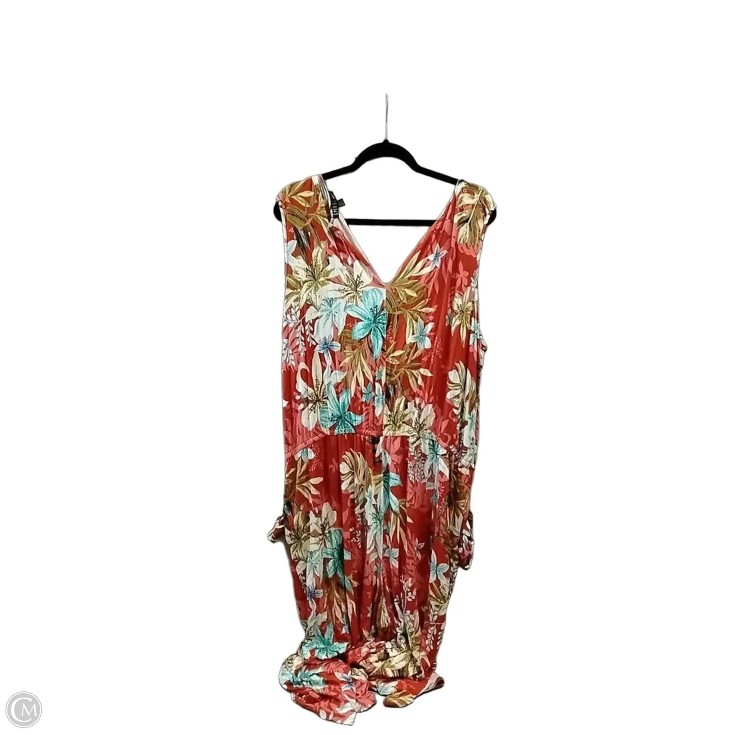 Jumpsuit By Spense In Floral Print, Size: 3x