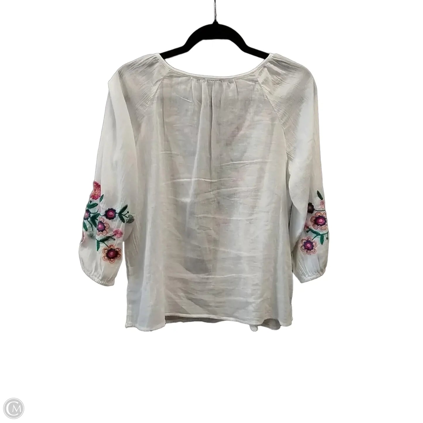 Top Short Sleeve By Talbots In White, Size: Sp