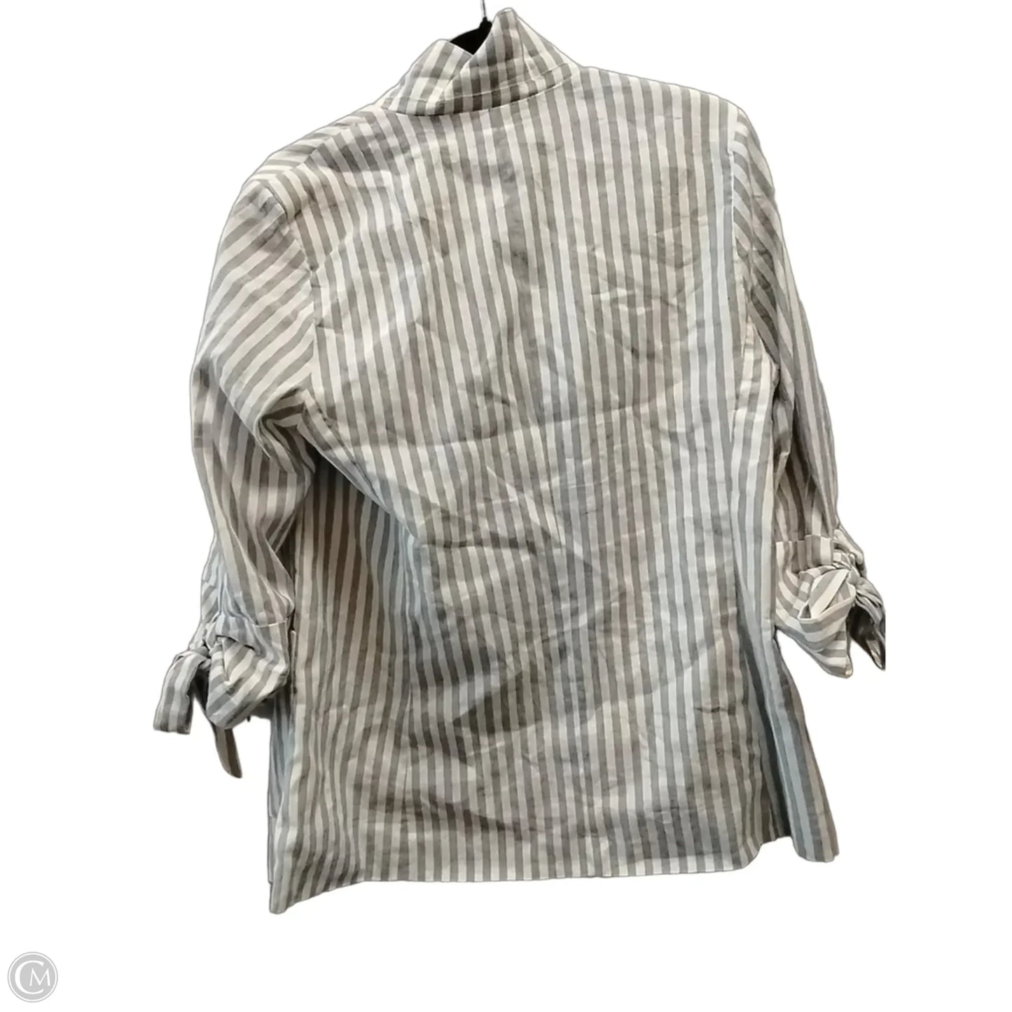 Blazer By Clothes Mentor In Striped Pattern, Size: L