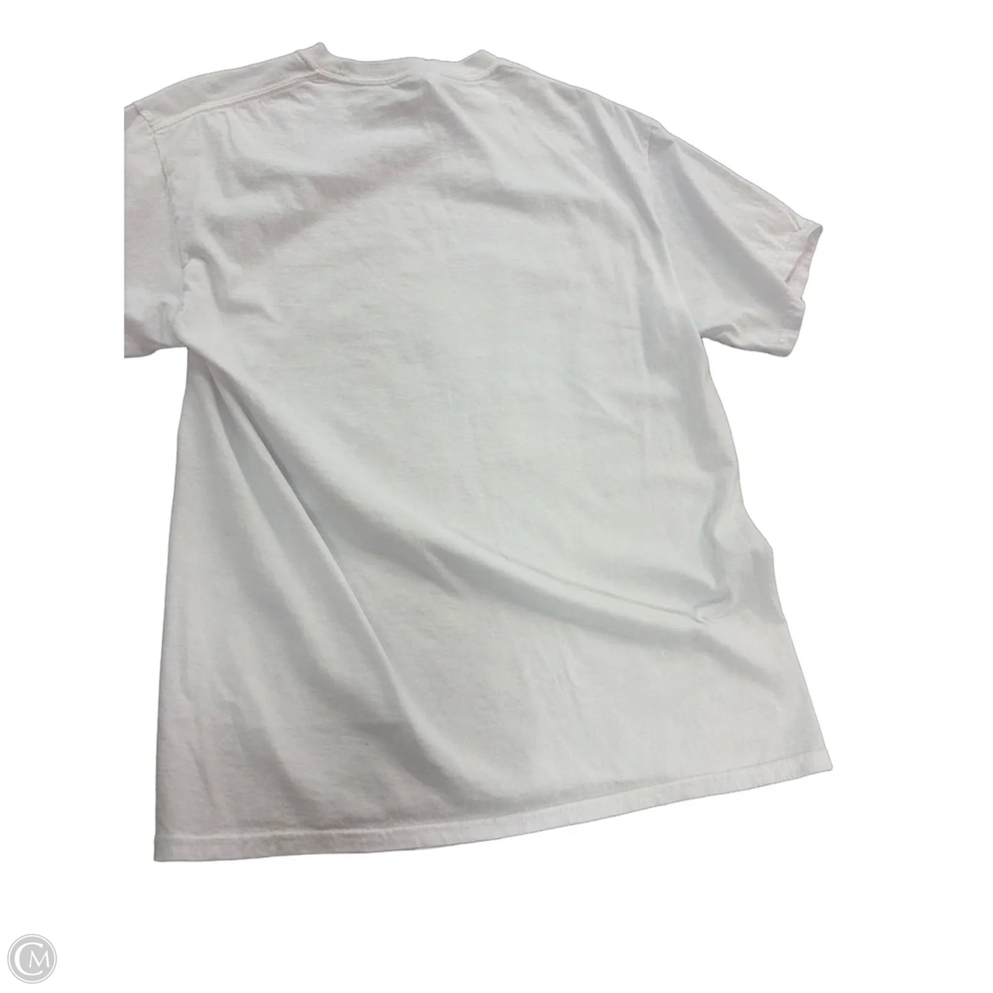 Top Short Sleeve By Port & Company In Checkered Pattern, Size: M