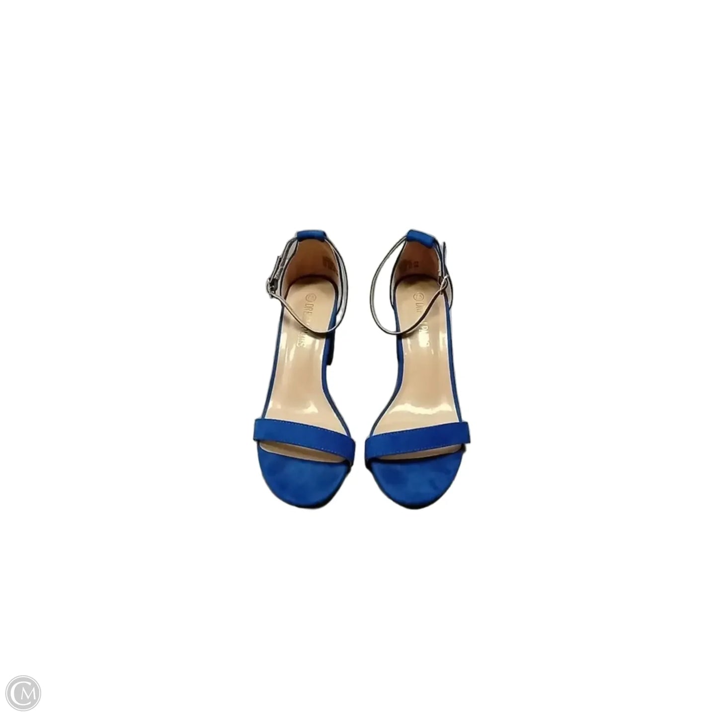 Sandals Heels Block By Dream Pairs In Blue, Size: 7.5