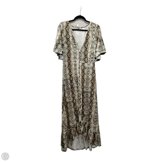 Dress Casual Maxi By Entro In Snakeskin Print, Size: S
