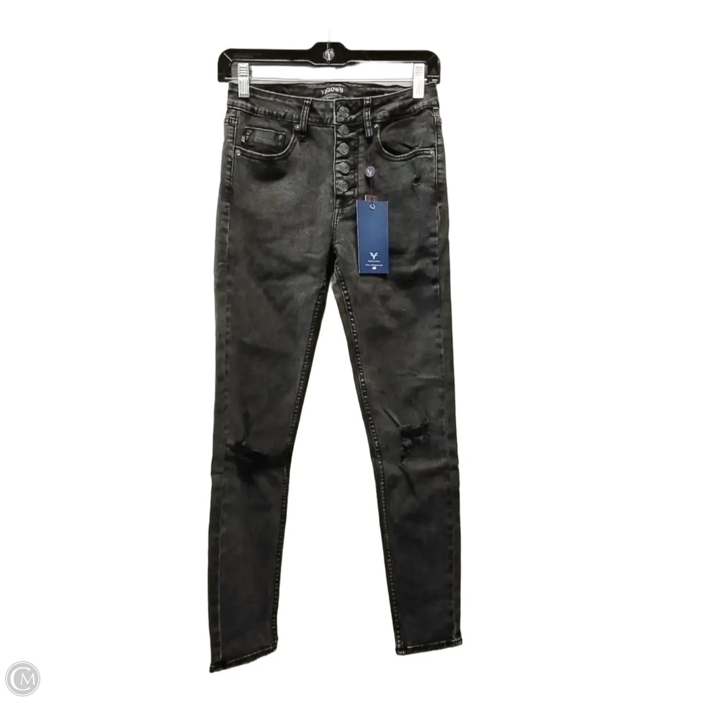 Jeans Skinny By Vigoss In Black, Size: 2