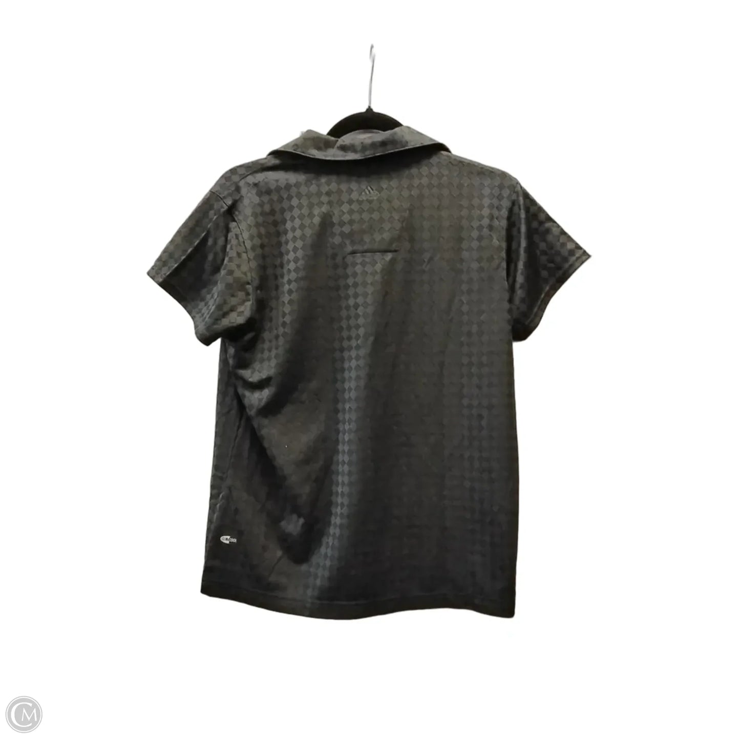 Athletic Top Short Sleeve By Adidas In Black, Size: L