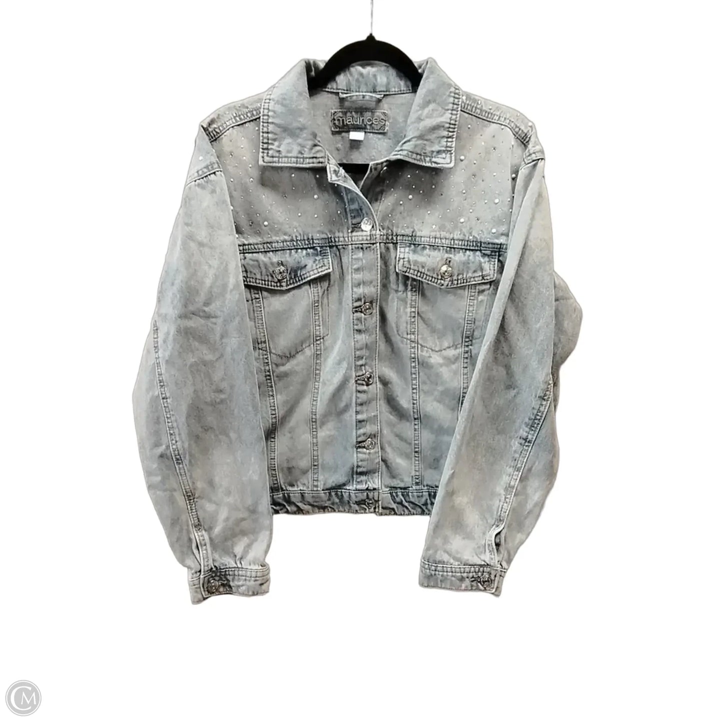 Jacket Denim By Maurices In Blue, Size: M