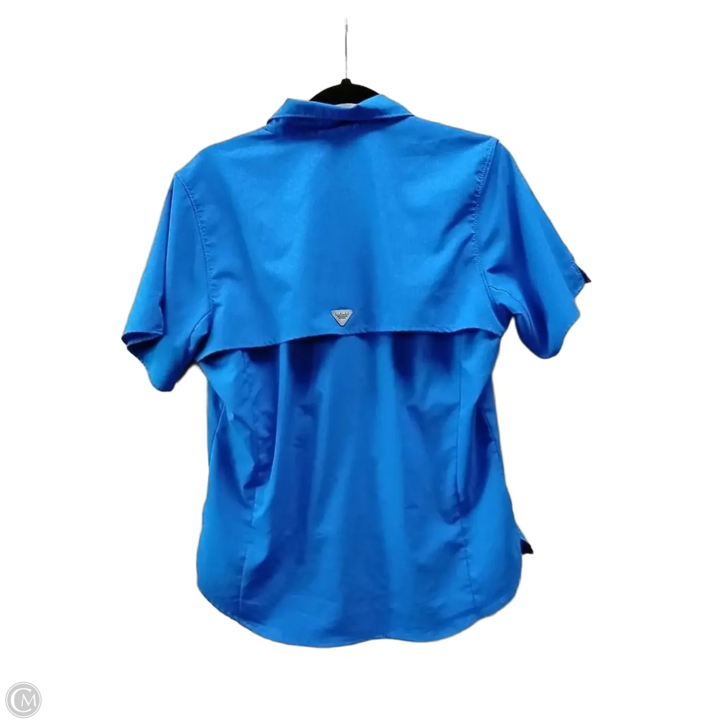 Athletic Top Short Sleeve By Columbia In Blue, Size: M