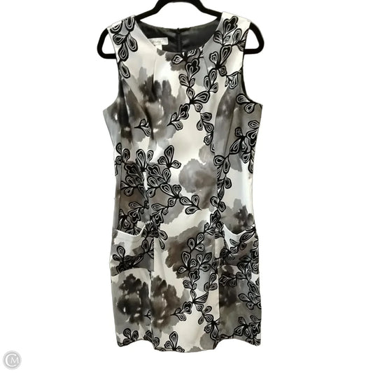 Dress Party Midi By Dressbarn In Black & White, Size: 16