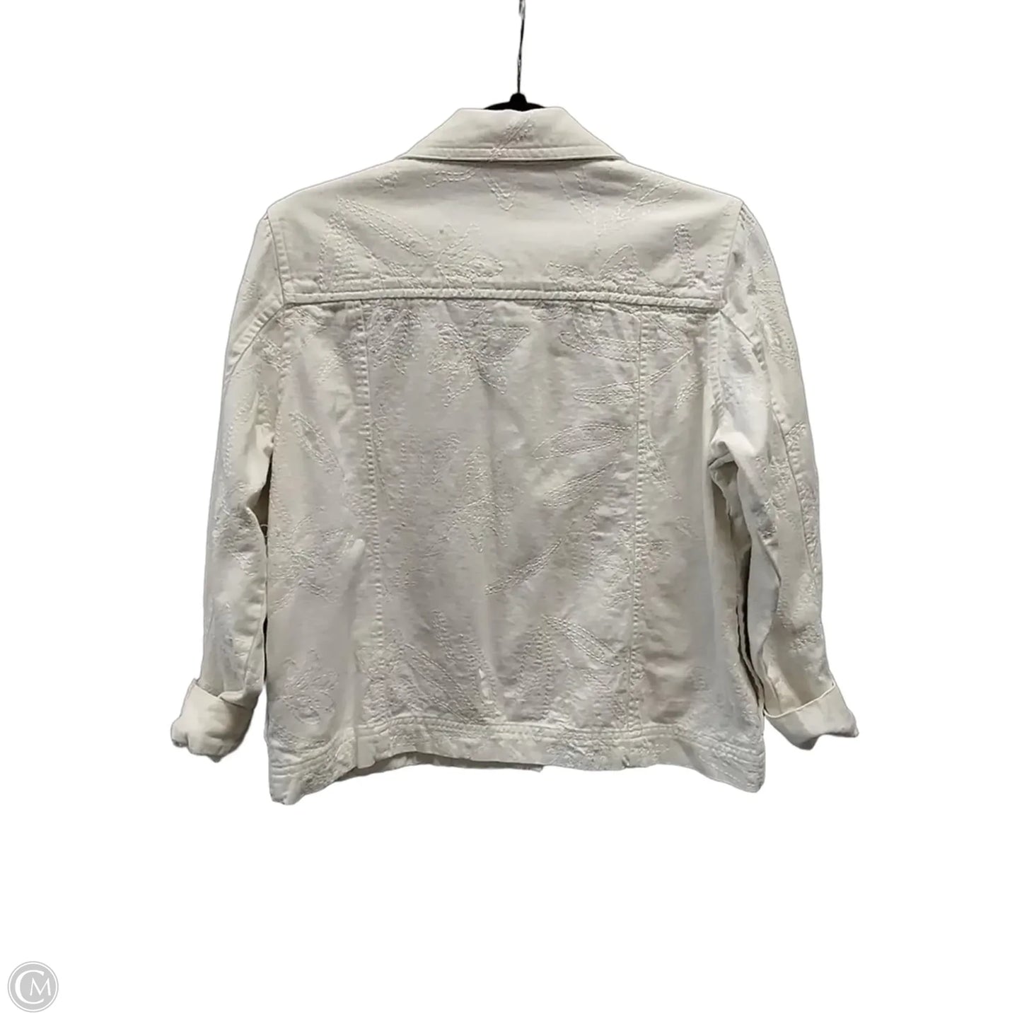 Jacket Denim By Studio Works In White, Size: Mp