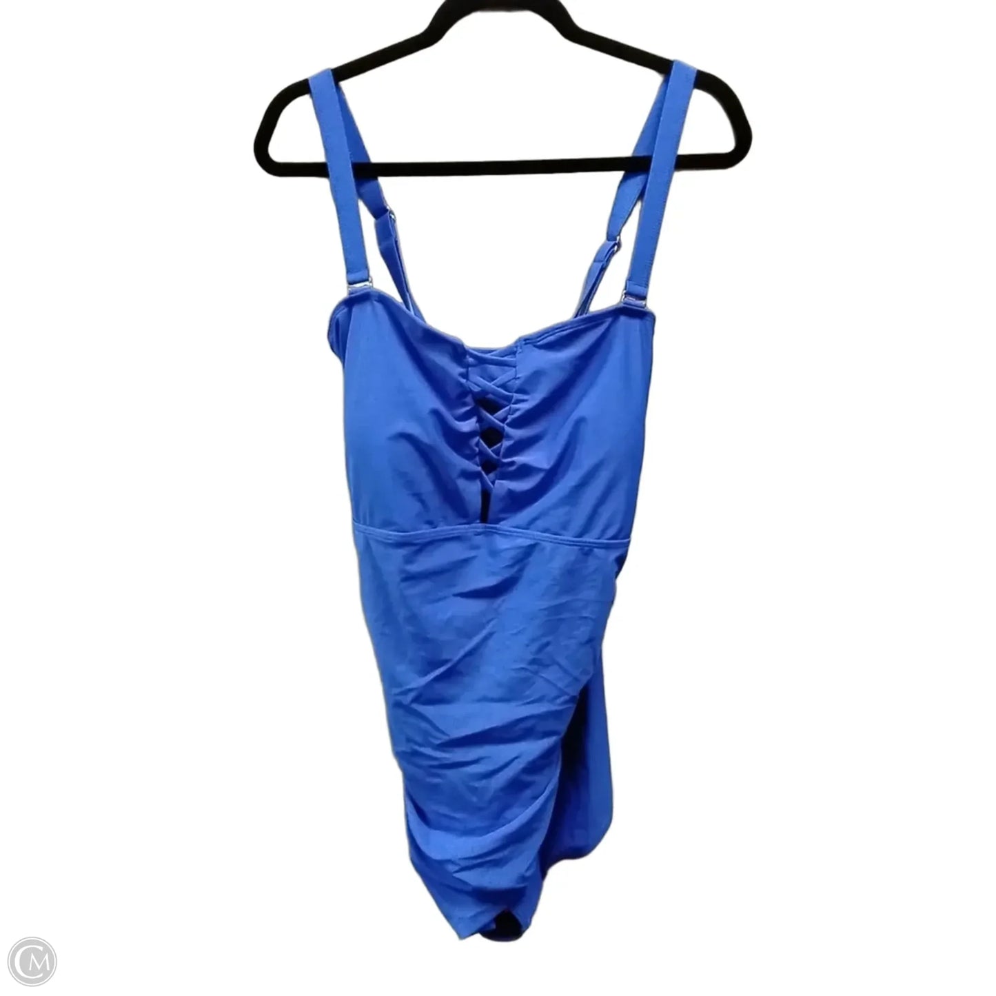 Swimsuit By Clothes Mentor In Blue, Size: 3x