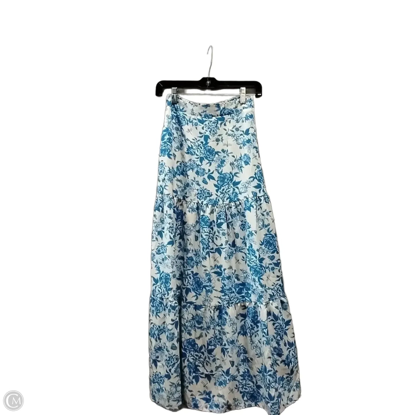 Skirt Set 2pc By Clothes Mentor In Blue & White, Size: Xs