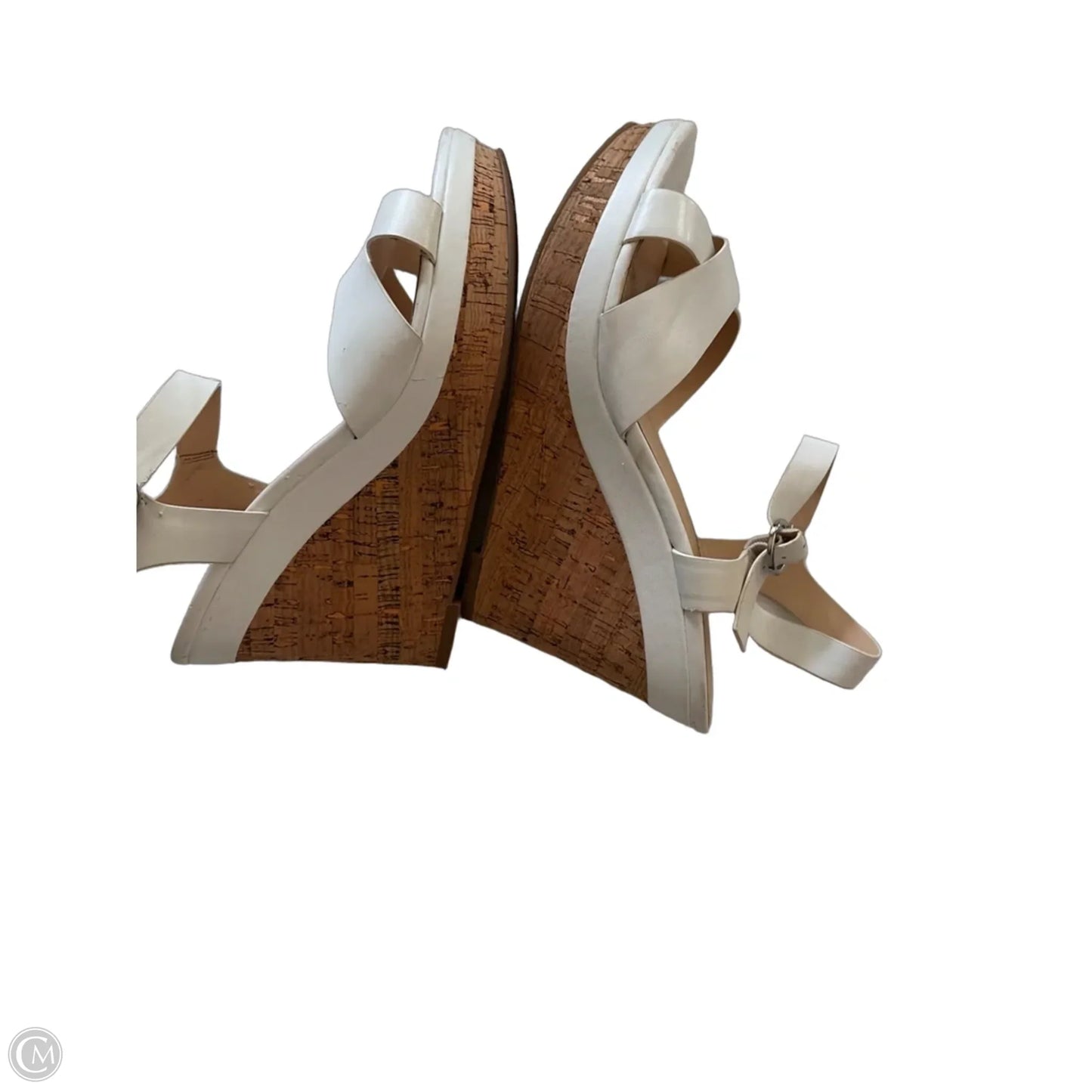 Sandals Heels Wedge By Xappeal In White, Size: 10