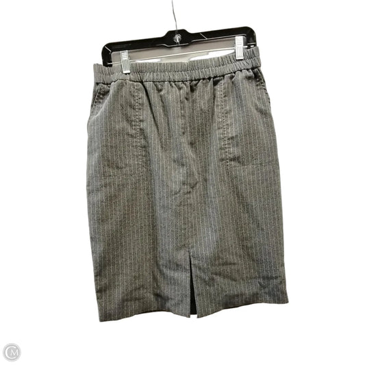 Skirt Mini & Short By Loft In Striped Pattern, Size: M