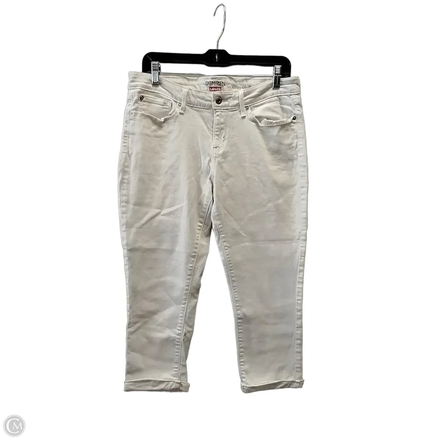 Jeans Cropped By Levis In White, Size: 12