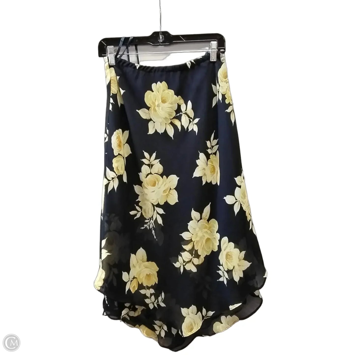 Skirt Set 2pc By Studio 1 In Blue & Yellow, Size: 14p