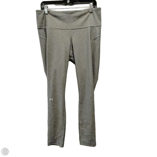 Athletic Pants By Under Armour In Grey, Size: Xl
